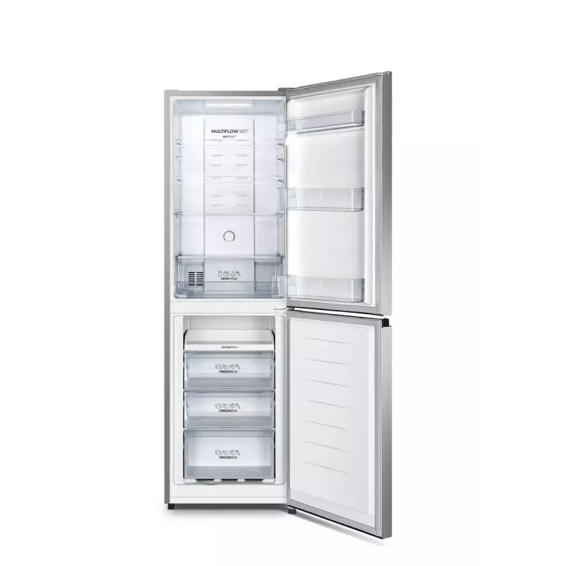 Laisvai pastatomas šaldytuvas su šaldikliu Gorenje NRK 418 ECS4 — 256 L bendras, šaldytuvas 171 L No Frost, šaldiklis 85 L, 41 dB, energijos klasė E