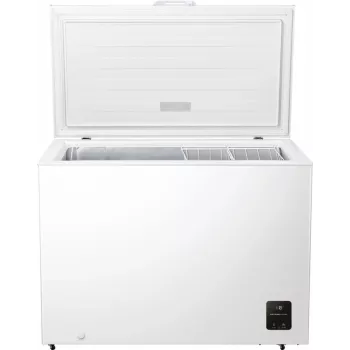 Šaldiklis skryninis Gorenje FH30EAW — 297 L nettalpa, energijos klasė E, laisvai pastatomas, ekranas, baltas