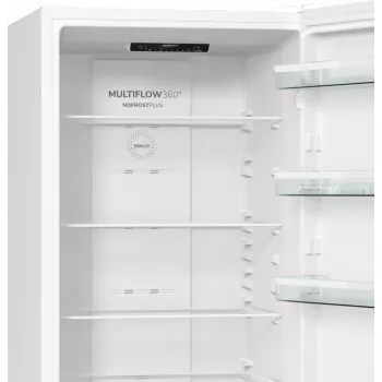 Gorenje Šaldytuvas-šaldiklis NRK6202EW4 BK070B, 331 L, No Frost, SN-N, 9 kg/24h, E, Baltas