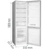 Gorenje HZS28862 RK4182PS4 RL_PRIL šaldytuvas su šaldikliu, 269 L, N-ST, 39 dB, 3,2 kg/24h, E, Pilka