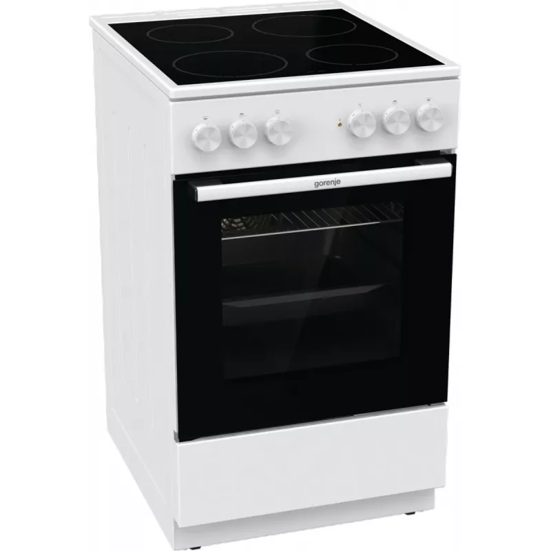 Gorenje GEC5A41WG Laisvai pastatoma viryklė Elektrinė Keraminė kaitlentė Balta