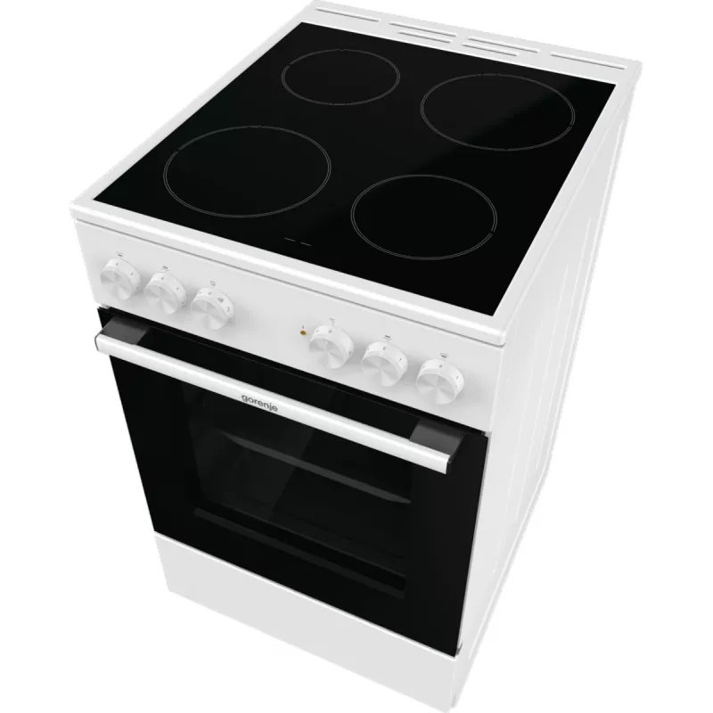 Gorenje GEC5A41WG Laisvai pastatoma viryklė Elektrinė Keraminė kaitlentė Balta