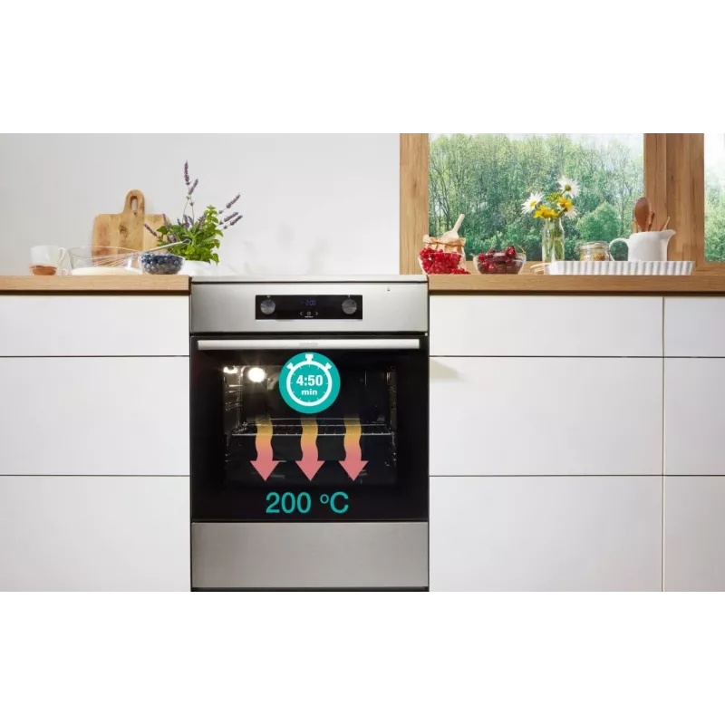 Gorenje GEC5A41WG Laisvai pastatoma viryklė Elektrinė Keraminė kaitlentė Balta
