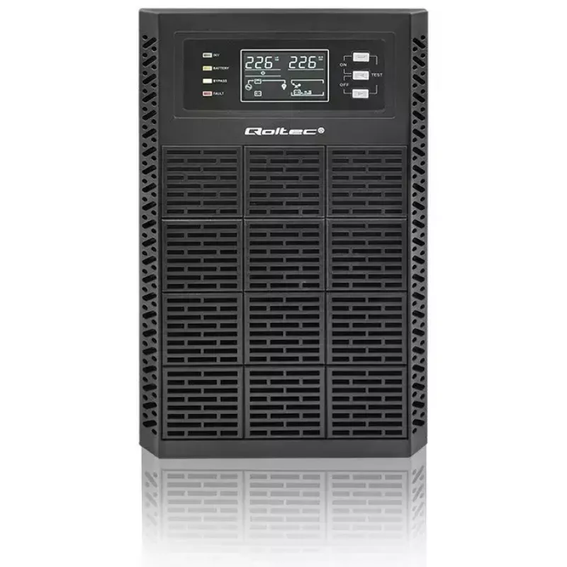 Nepertraukiamo maitinimo šaltinis QOLTEC 52282 3kVA Line-Interactive su LCD ekranu