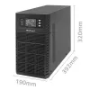 Nepertraukiamo maitinimo šaltinis QOLTEC 52282 3kVA Line-Interactive su LCD ekranu