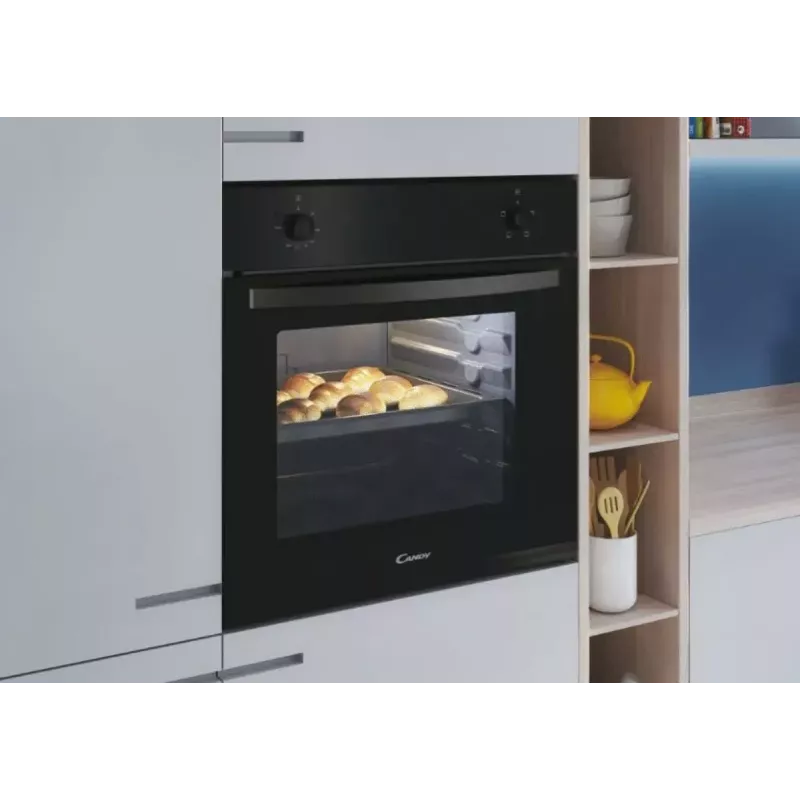 Candy FIDC N100/1 įmontuojama elektrinė orkaitė su konvekcija, 70 L, juoda