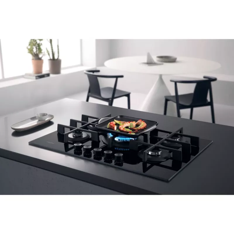 Whirlpool AKWL 728/NB juoda įmontuojama dujinė kaitlentė 75 cm 5 zonos