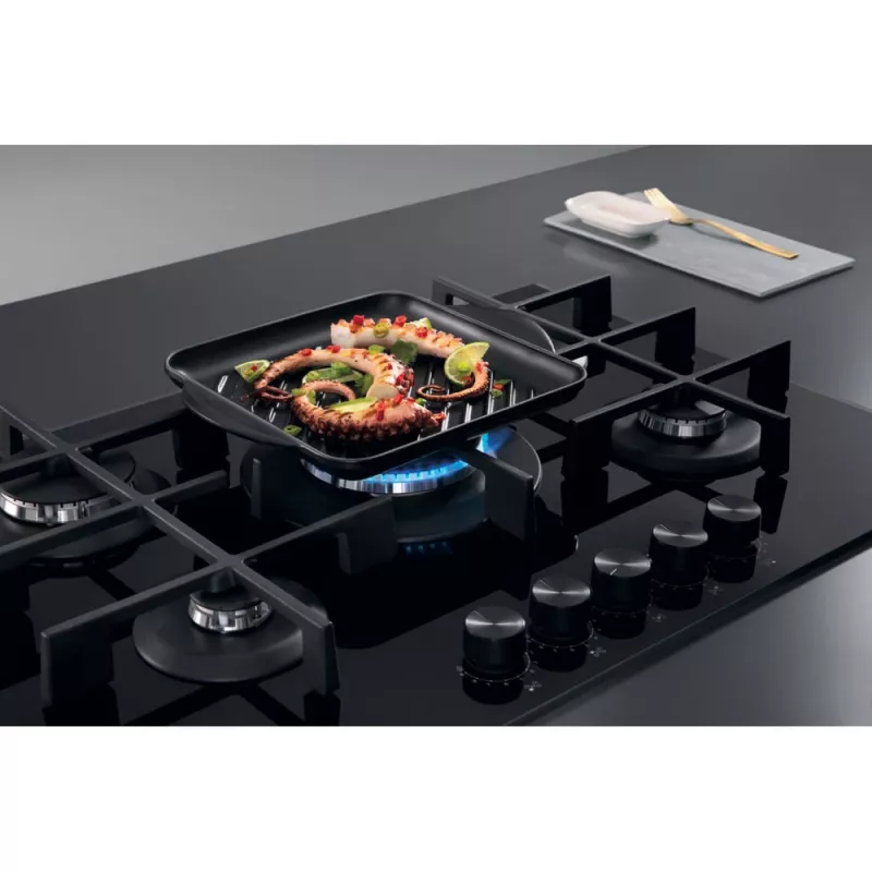 Whirlpool AKWL 728/NB juoda įmontuojama dujinė kaitlentė 75 cm 5 zonos