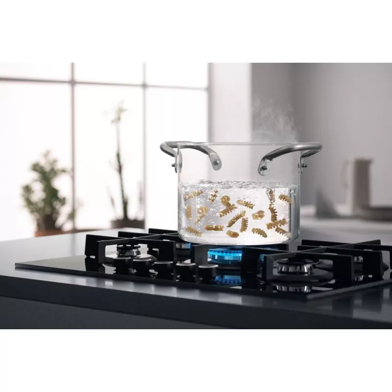 Whirlpool AKWL 728/NB juoda įmontuojama dujinė kaitlentė 75 cm 5 zonos