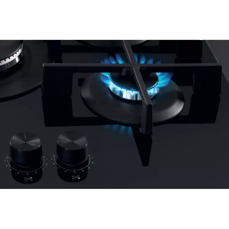 Whirlpool AKWL 728/NB juoda įmontuojama dujinė kaitlentė 75 cm 5 zonos