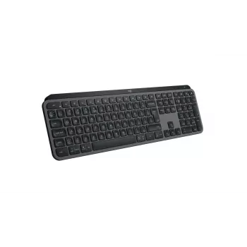 Belaidė pilno dydžio klaviatūra Logitech Master MX Keys S – Bluetooth, QWERTY, žirkliniai jungikliai, LED foninis apšvietimas, Graphite