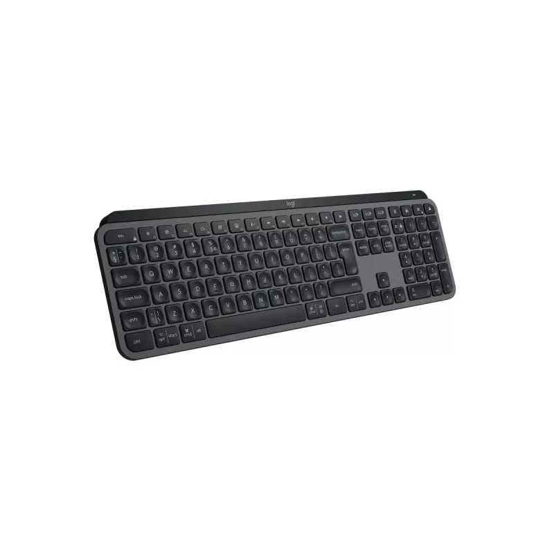 Belaidė pilno dydžio klaviatūra Logitech Master MX Keys S – Bluetooth, QWERTY, žirkliniai jungikliai, LED foninis apšvietimas, Graphite