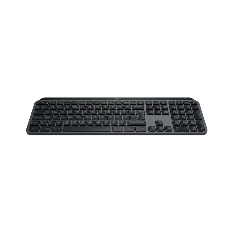 Belaidė pilno dydžio klaviatūra Logitech Master MX Keys S – Bluetooth, QWERTY, žirkliniai jungikliai, LED foninis apšvietimas, Graphite