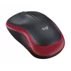 LOGITECH Wireless Mouse M185 Raudona