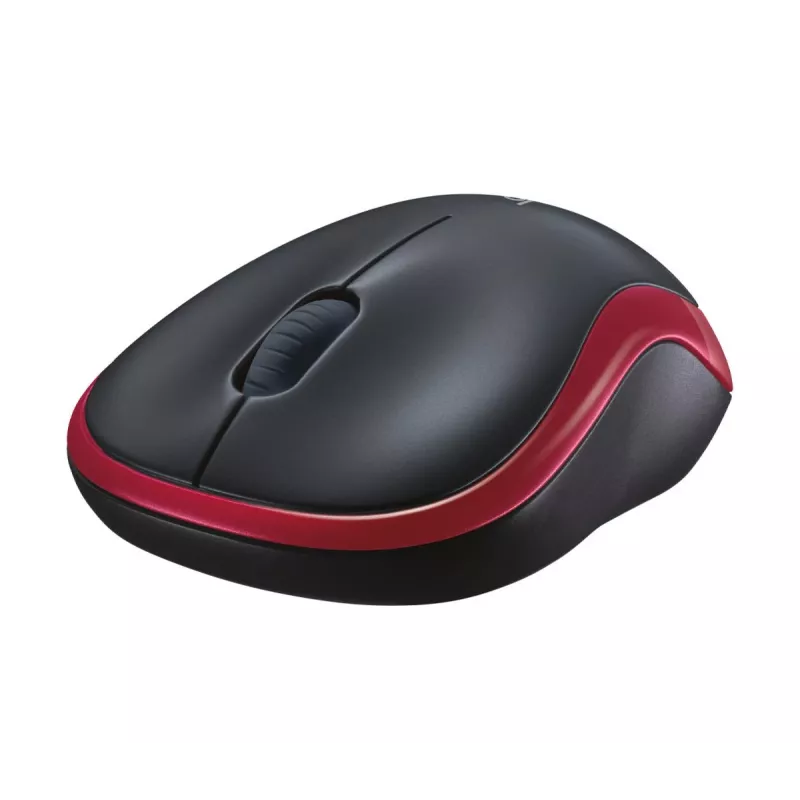 LOGITECH Wireless Mouse M185 Raudona