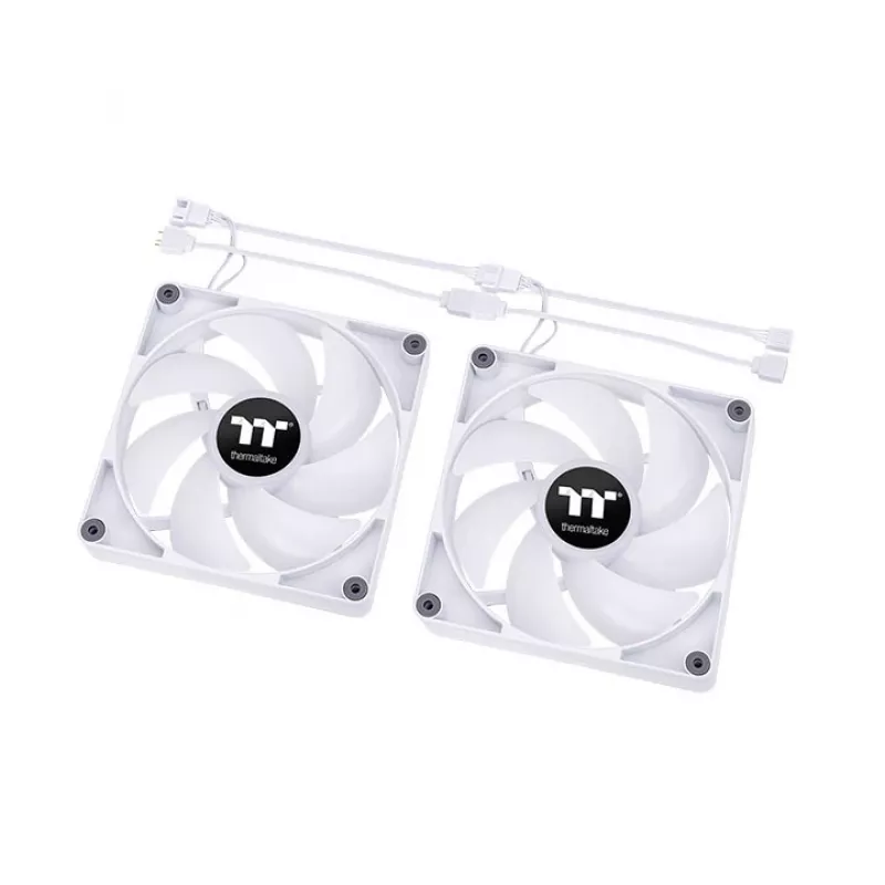 THERMALTAKE PC aušinimo ventiliatorius - CT120 ARGB Sync - 12 cm - Baltas - 2 vnt. pakuotė