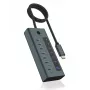 ICY BOX IB-HUB1457-C31 USB 3.2 Gen 1 (3.1 Gen 1) Type-C mėlynas, pilkas USB šakotuvas su 7 prievadais