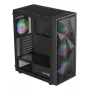 Korpusas GENESIS Diaxid 605 ARGB Midi Tower Juodas