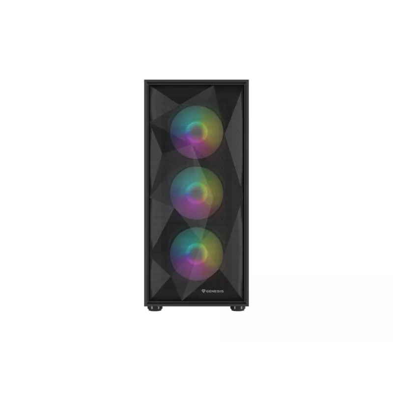 Korpusas GENESIS Diaxid 605 ARGB Midi Tower Juodas