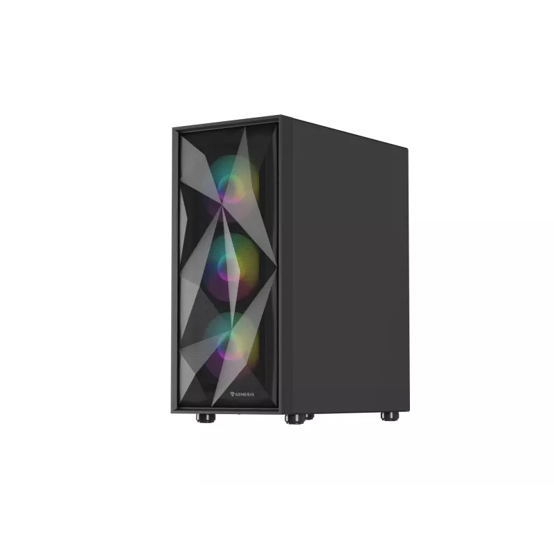 Korpusas GENESIS Diaxid 605 ARGB Midi Tower Juodas