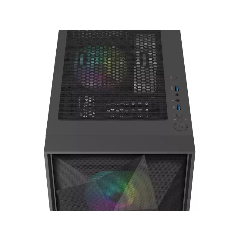 Korpusas GENESIS Diaxid 605 ARGB Midi Tower Juodas
