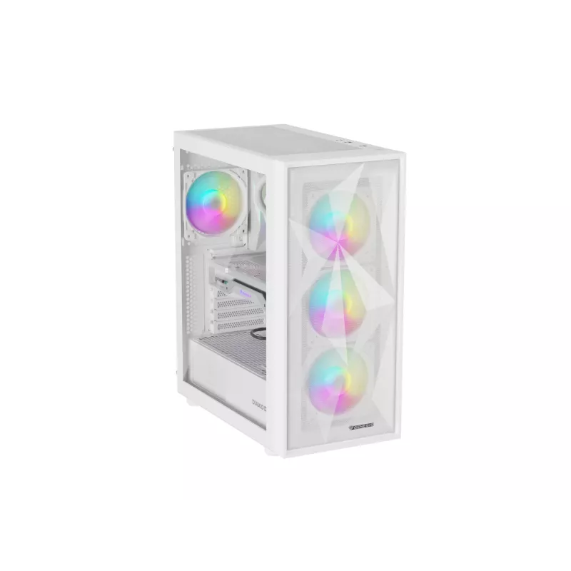 GENESIS Diaxid 605 ARGB Midi Tower Baltas