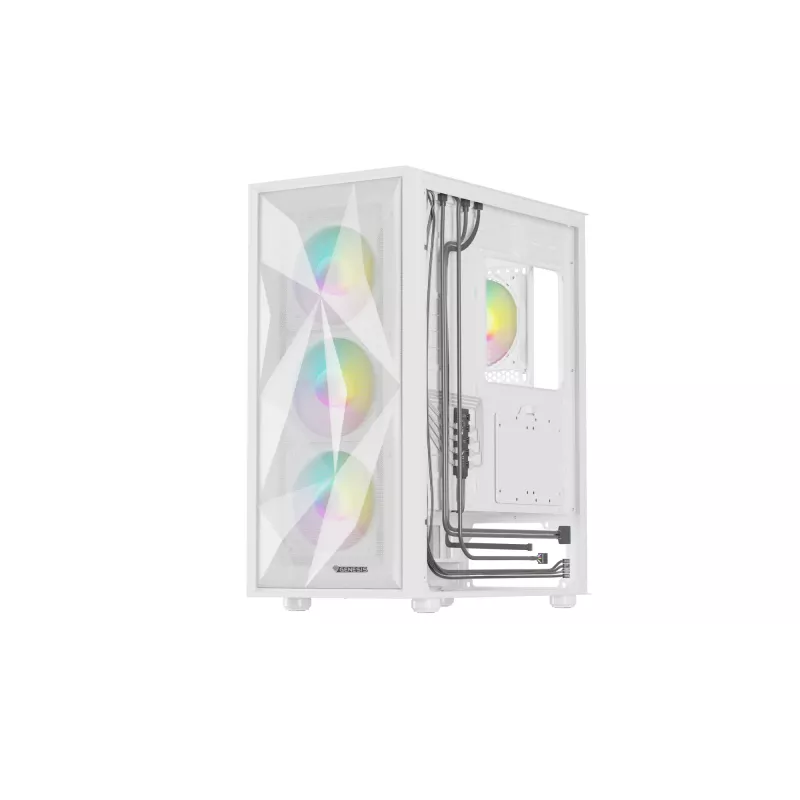 GENESIS Diaxid 605 ARGB Midi Tower Baltas