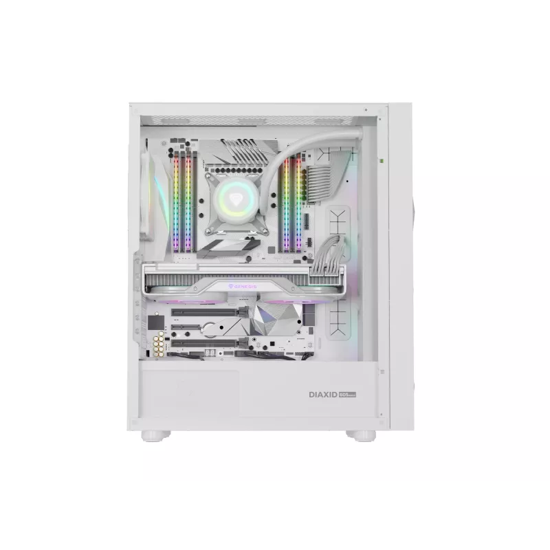 GENESIS Diaxid 605 ARGB Midi Tower Baltas