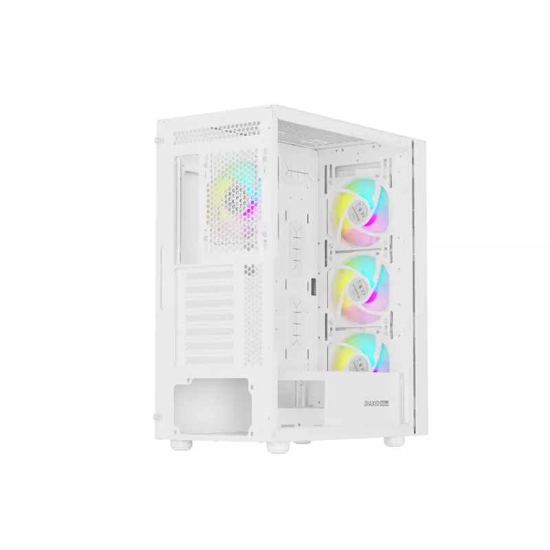 GENESIS Diaxid 605 ARGB Midi Tower Baltas