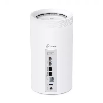 TP-Link Deco BE85 BE19000 belaidžio tinklo maršrutizatorius, WiFi 7, trijų juostų, 10 Gbps prievadai, balta spalva, 2 vnt. komplektas