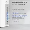 TP-Link Deco BE85 BE19000 belaidžio tinklo maršrutizatorius, WiFi 7, trijų juostų, 10 Gbps prievadai, balta spalva, 2 vnt. komplektas