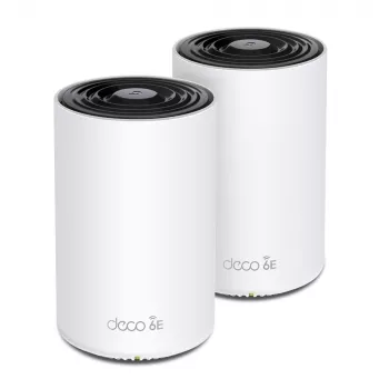 TP-Link Deco XE75 Pro AXE5400 triju juostų „Mesh“ Wi-Fi 6E sistema, balta
