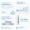 TP-Link Deco XE75 Pro AXE5400 triju juostų „Mesh“ Wi-Fi 6E sistema, balta