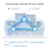 TP-Link Deco XE75 Pro AXE5400 triju juostų „Mesh“ Wi-Fi 6E sistema, balta