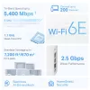 TP-Link Deco XE75 Pro AXE5400 belaidis maršrutizatorius „Wi-Fi 6E“ (triju juostų), balta, vidinė antena, tinklinė sistema, iki 670 m²