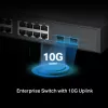 TP-Link Omada 16 prievadų 2.5G ir 2 prievadų 10GE SFP+ L2+ valdomas jungiklis su 8 prievadais PoE+