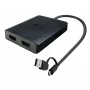 i-tec USB-A/USB-C dvigubas 4K/60 Hz HDMI vaizdo adapteris, 0,27 m