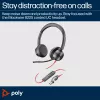 HP Poly Blackwire 8225 Stereo USB-C ausinės su USB-C/A adapteriu
