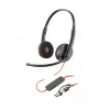 Ausinės HP Poly Blackwire 3215, monauralinės, USB-C + 3,5 mm lizdas + USB-C/A adapteris