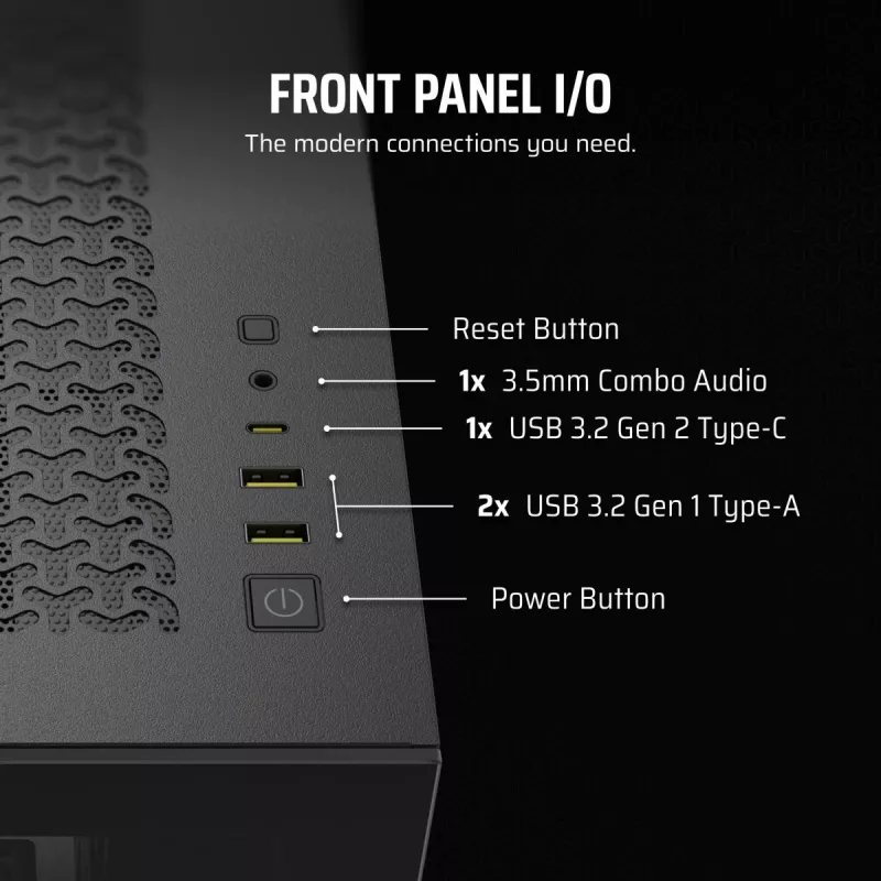 CORSAIR 3500X korpusas (Mid-tower)