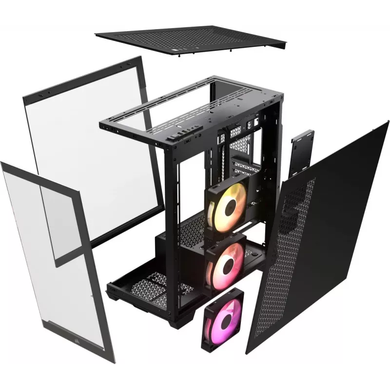 CORSAIR Icue Link 3500X RGB Vidutinio bokšto kompiuterio korpusas