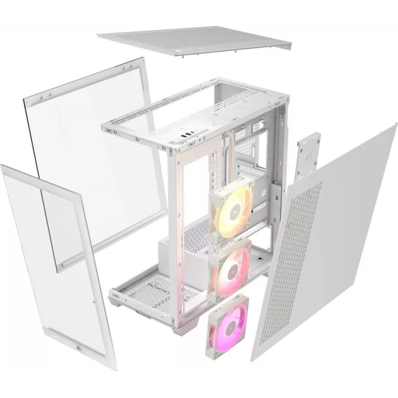 CORSAIR kompiuterio korpusas Icue Link 3500x RGB Mid-tower - Baltas
