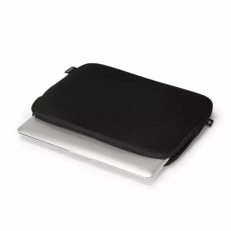 DICOTA Sleeve One – 14–14,1 col. nešiojamojo kompiuterio dėklas – juoda / perdirbto džersio audinys