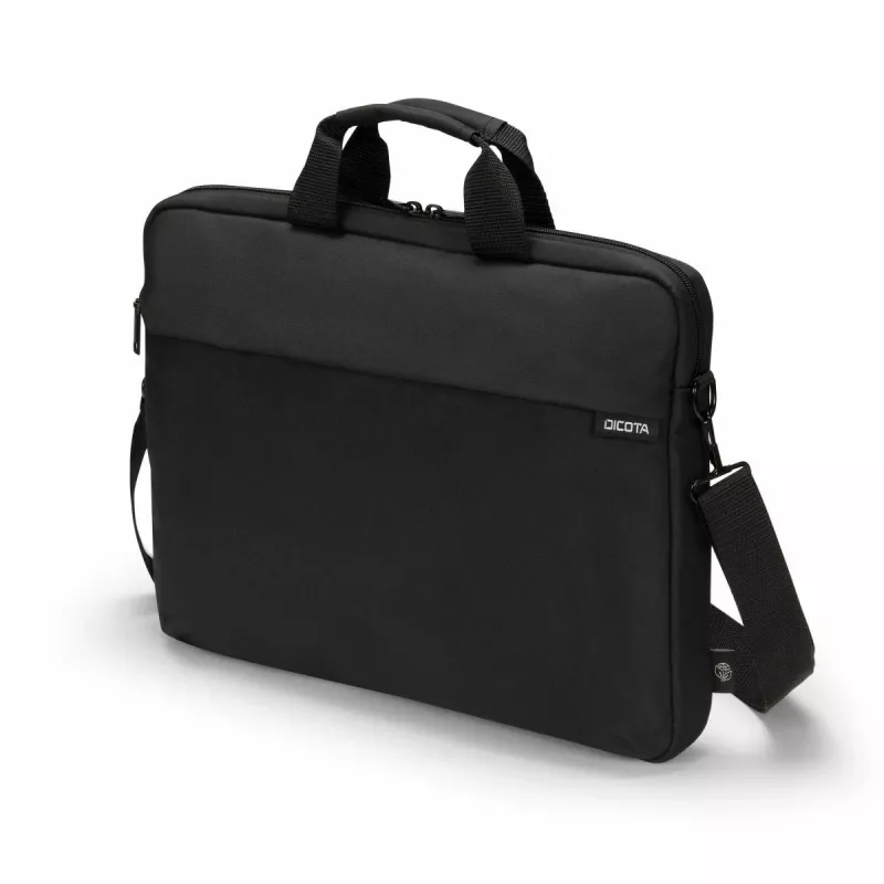 DICOTA Slim Case One – Dėklas nešiojamam kompiuteriui 10–12,5 col. – Juodas / 300d perdirbtas poliesteris