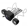 NATEC NGL-2111 namų garso mini sistema, 3 W RMS, 2 garsiakalbiai, 3,5 mm įvestis, 7,62 cm žemų dažnių garsiakalbis, juoda