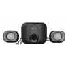 NATEC NGL-2111 namų garso mini sistema, 3 W RMS, 2 garsiakalbiai, 3,5 mm įvestis, 7,62 cm žemų dažnių garsiakalbis, juoda