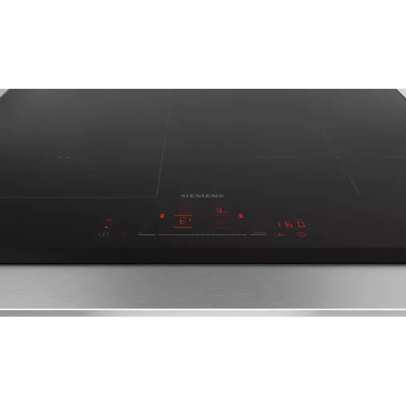 Siemens iQ100 ED651HSC1E Juoda įmontuojama 60 cm indukcinė kaitlentė su 4 zonomis