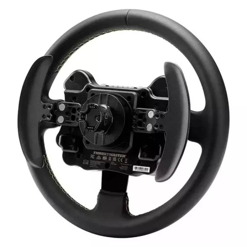 Thrustmaster Evo Racing 32R Leather vairas, juodas/geltonas, PC, PS4, PS5, Xbox, Xbox One