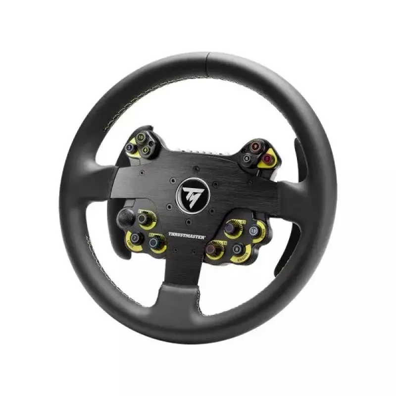 Thrustmaster Evo Racing 32R Leather vairas, juodas/geltonas, PC, PS4, PS5, Xbox, Xbox One