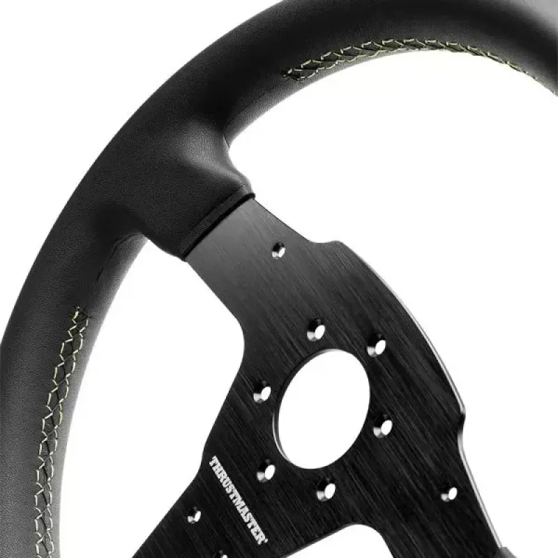 Thrustmaster Evo Racing 32R Leather vairas, juodas/geltonas, PC, PS4, PS5, Xbox, Xbox One
